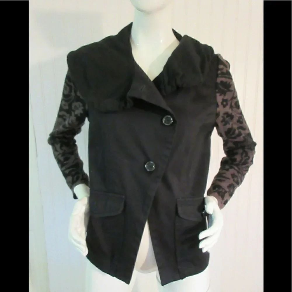 Blue Willi’s Danish design jacket w/sweater contrast sz S